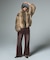 FADED VELOUR LOOSE FIT PANTS
