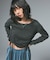 FADED DRAWSTRING L/S TOP