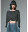 FADED DRAWSTRING L/S TOP