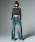 FADED DRAWSTRING L/S TOP