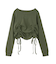 FADED DRAWSTRING L/S TOP