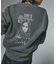 MIX LOGO & FACE FADED CREWNECK SWEAT TOP