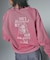 MIX LOGO & FACE FADED CREWNECK SWEAT TOP