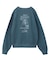 MIX LOGO & FACE FADED CREWNECK SWEAT TOP