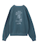 MIX LOGO & FACE FADED CREWNECK SWEAT TOP