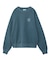 MIX LOGO & FACE FADED CREWNECK SWEAT TOP