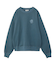 MIX LOGO & FACE FADED CREWNECK SWEAT TOP