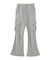 CARGO POCKET FLARE SWEAT PANTS