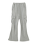 CARGO POCKET FLARE SWEAT PANTS