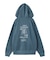 MIX LOGO & FACE FADED ZIP UP SWEAT HOODIE