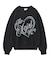 HEART SPRAY LOGO KNIT TOP