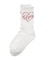 HEART SCRIPT LOGO RIB SOCKS