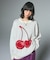CHERRY JACQUARD KNIT TOP