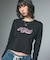 RHINESTONE AND GLITTER LOGO L/S BABY TEE