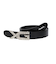 XG EMBLEM BUCKLE FAUX LEATHER BELT