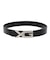XG EMBLEM BUCKLE FAUX LEATHER BELT