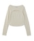 FRONT SLIT RIB L/S TOP
