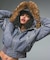 FAUX FUR HOODED JACKET