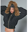 FAUX FUR HOODED JACKET