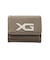 XG EMBLEM BUCKLE FAUX LEATHER MINI WALLET