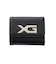 XG EMBLEM BUCKLE FAUX LEATHER MINI WALLET