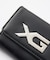 XG EMBLEM BUCKLE FAUX LEATHER MINI WALLET