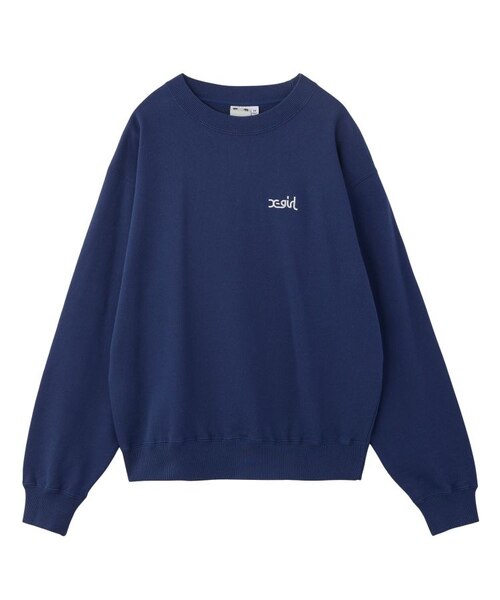 FACE PATCH AND LOGO CREWNECK SWEAT TOP｜エックスガールの通販