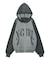 LOGO JACQUARD ZIP UP KNIT HOODIE