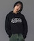 RHINESTONE CURSIVE LOGO SWEAT HOODIE