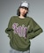SCRATCHED LOGO JACQUARD KNIT TOP