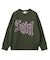 SCRATCHED LOGO JACQUARD KNIT TOP