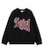 SCRATCHED LOGO JACQUARD KNIT TOP