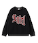 SCRATCHED LOGO JACQUARD KNIT TOP