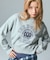 COLLEGE LOGO COMPACT SWEAT TOP