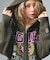 COLLEGE LOGO JACQUARD ZIP UP KNIT HOODIE