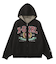 COLLEGE LOGO JACQUARD ZIP UP KNIT HOODIE