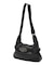 OVAL LOGO CLASP FAUX LEATHER SHOULDER BAG