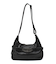 OVAL LOGO CLASP FAUX LEATHER SHOULDER BAG