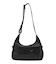 OVAL LOGO CLASP FAUX LEATHER SHOULDER BAG