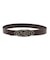 OVAL LOGO CLASP FAUX LEATHER BELT