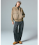 ASYMMETRIC WAIST BARREL LEG DENIM PANTS