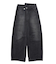 ASYMMETRIC WAIST BARREL LEG DENIM PANTS