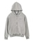 BLEACHED LOGO PATCH ZIP UP SWEAT HOODIE