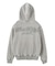 BLEACHED LOGO PATCH ZIP UP SWEAT HOODIE