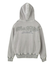 BLEACHED LOGO PATCH ZIP UP SWEAT HOODIE