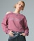 FADED LAYERED SHOULDER SWEAT TOP