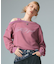 FADED LAYERED SHOULDER SWEAT TOP