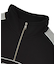 FACE LABEL HALF ZIP SWEAT TOP