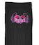 HEART AND WING EMBROIDERED SOCKS