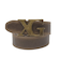 XG EMBLEM CLASP FAUX LEATHER BELT
